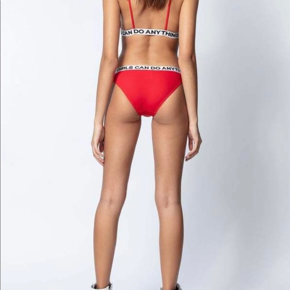 Zadig & Voltaire designer size 10-12 (FR 44) red bikini - Picture 4 of 14
